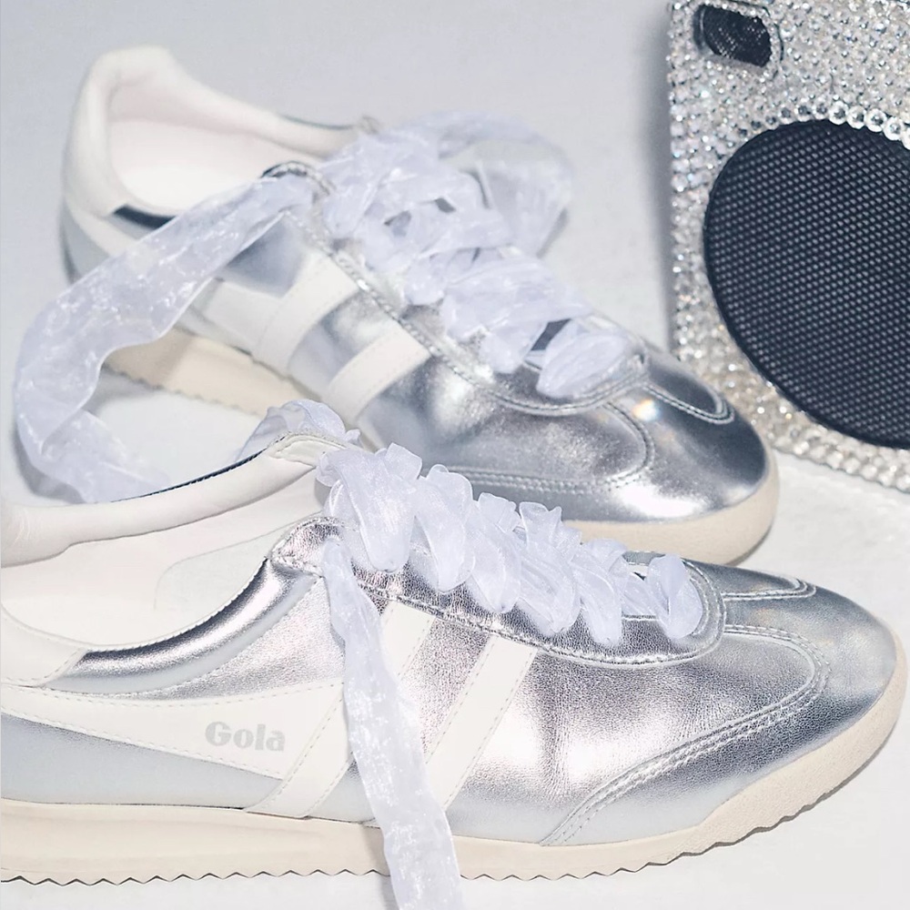 Gola Torpedo Sneakers 6.5 Silver/White